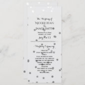 Glanzend Zilveren Glamour Glam Chique Modern Progr Programma (Voorkant / Achterkant)