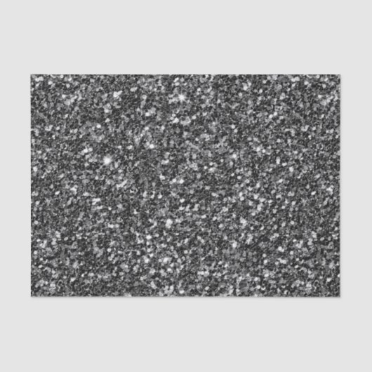 Glanzend zwart glitter tissuepapier (Voorkant)