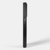 Glanzend Zwart Roestvrij staal Kijk Monogram Case-Mate iPhone Case (Achterkant / Rechts)