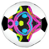 glanzende Abstracte kunst Voetbal (Gedraaid)