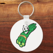glanzende asperges sleutelhanger (Voorkant)