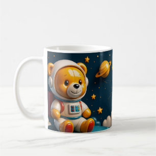 Glanzende Astronaut Teddybeer Koffiemok