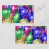 glanzende ballonnen visitekaartje (Voorkant / Achterkant)
