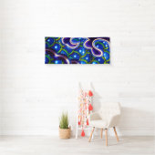 Glanzende Blauwe Schubben Spandoek (Insitu)