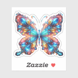 Glanzende Butterfly Sticker