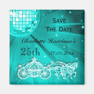 Glanzende Coach & Horses 25e Verjaardag Save The D Magneet