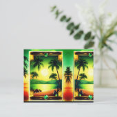  glanzende Design met edelstenen Briefkaart (Staand voorkant)