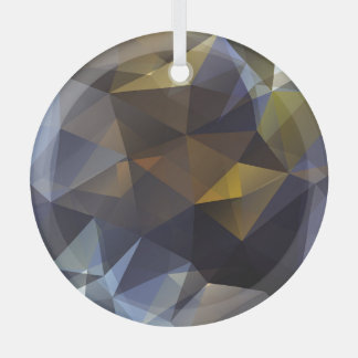 Glanzende driehoek , diamanttextuur. glas ornament