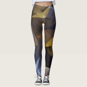 Glanzende driehoek , diamanttextuur. leggings