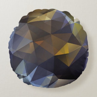 Glanzende driehoek , diamanttextuur. rond kussen