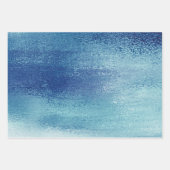 Glanzende Folie | Ijsblauwe namaak-iriserende glan Inpakpapier Vel (Voorkant 2)