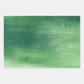 Glanzende Folie | Nep-metallic glans van smaragdgr Inpakpapier Vel (Voorkant 2)