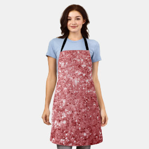 Glanzende Fonkelende Roze Glitters Schort