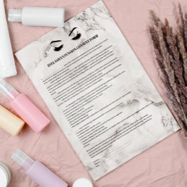 Glanzende, gemarmerde WIMPEREXTENSIE TOESTEMMINGSF Flyer