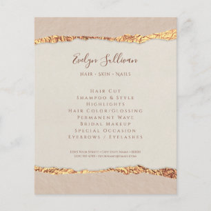 Glanzende gescheurde papieren flyer