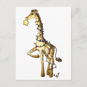 Glanzende Giraffe Briefkaart