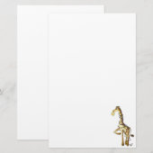 Glanzende Giraffe Briefpapier (Voorkant / Achterkant)