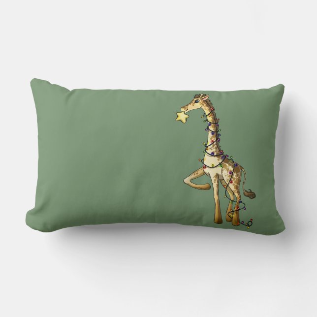 Glanzende Giraffe Kussen (Voorkant)