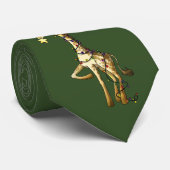 Glanzende Giraffe Stropdas (Opgerold)