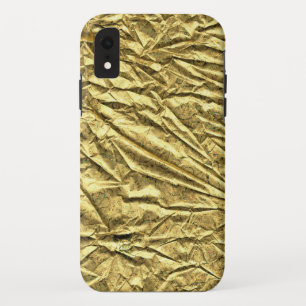 Glanzende goud folie iPhone XR hoesje