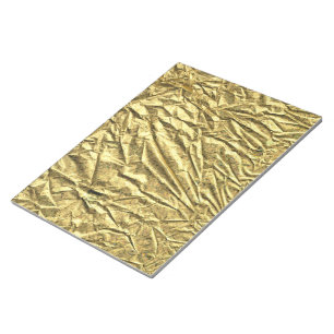 Glanzende goud folie notitieblok