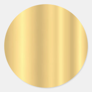 Glanzende gouden look moderne elegante lege sjablo ronde sticker