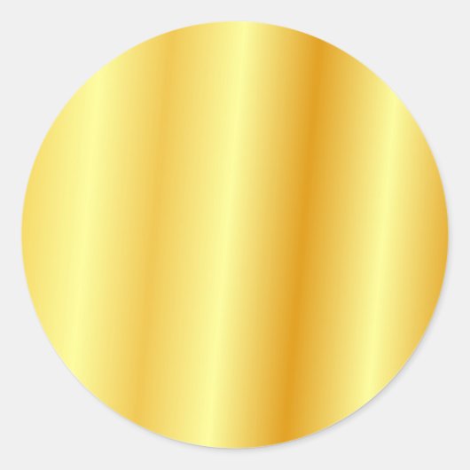 Glanzende Gouden Uiterlijk Achtergrond Lege Sjablo Ronde Sticker (Voorkant)