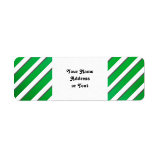 Glanzende groene strepen (2e kleur toevoegen) etiket