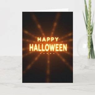 Glanzende Halloween Wensen Kaart
