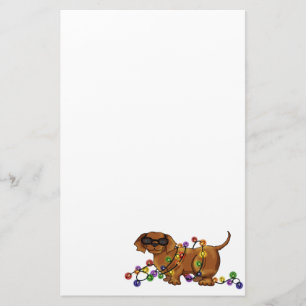 Glanzende Hond Briefpapier