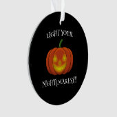 Glanzende Jack-o'-Lantern - Licht uw nachtmerries Ornament (voorkant)