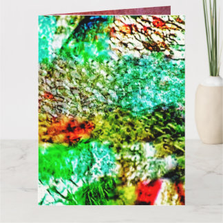 Glanzende kalmerende abstracte Vouwkaart, Geel Kaart