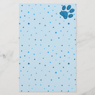 glanzende kattenpootafdruk - lucht briefpapier