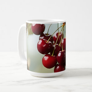 Glanzende Kersen Vintage Koffiemok