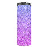 Glanzende kleurrijke glitter thermosbeker (Achterkant)