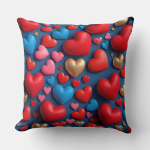 💖 Glanzende Kleurrijke Hart Kamer Decoratie Accen Kussen