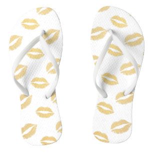 Glanzende Kusjes Teenslippers