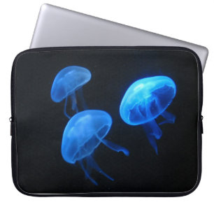 Glanzende kwal onder water, pic laptophoes laptop sleeve