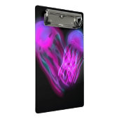 Glanzende kwallen Paars Mini Klembord (Schuin)