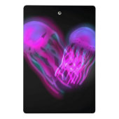 Glanzende kwallen Paars Mini Klembord (Achterkant)