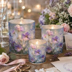 Glanzende lavendel vlinder weide decoupage tissuepapier