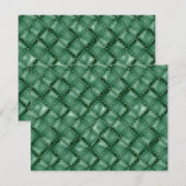 Glanzende lederen textuur 3 notitiekaartje (Voorkant / Achterkant)