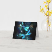 Glanzende Libellenmeer Kaart (Gele Bloem)