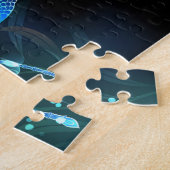 Glanzende Libellenmeer Legpuzzel (Zijkant)