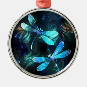 Glanzende Libellenmeer Metalen Ornament