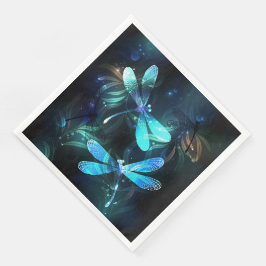 Glanzende Libellenmeer Servet (Hoek)