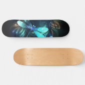 Glanzende Libellenmeer Skateboard (Horizontaal)
