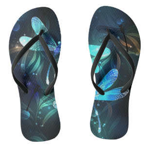 Glanzende Libellenmeer Teenslippers