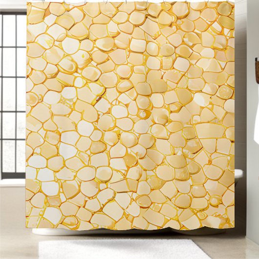 Glanzende Luxe Gouden Sequin Douchegordijn