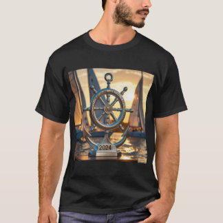 Glanzende maritieme trofee t-shirt